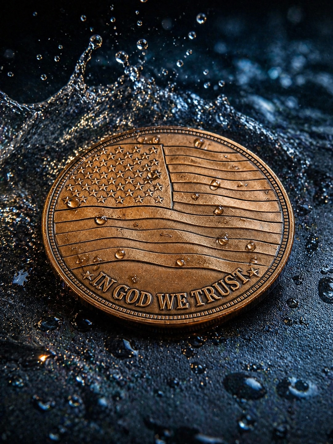 Slick Water Challenge Coin - Serialized