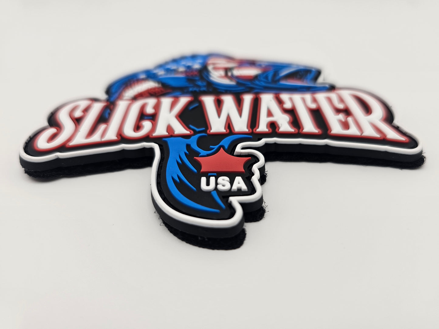 Slick Water "Patriot Bass" Vinyl Patch - 4inch