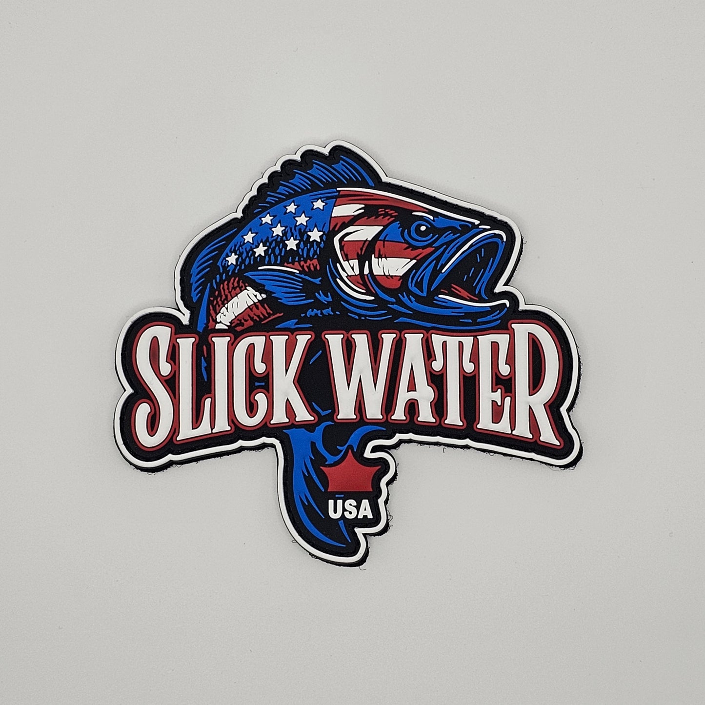 Slick Water "Patriot Bass" Vinyl Patch - 4inch