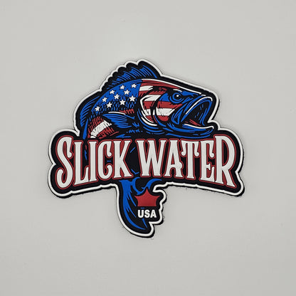 Slick Water "Patriot Bass" Vinyl Patch - 4inch