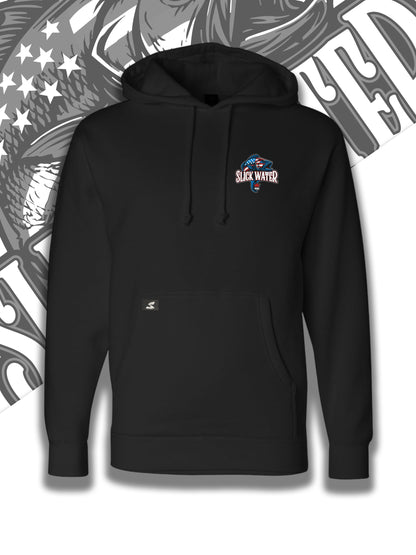 Slick Water “Patriot Bass” Hoodie - Black