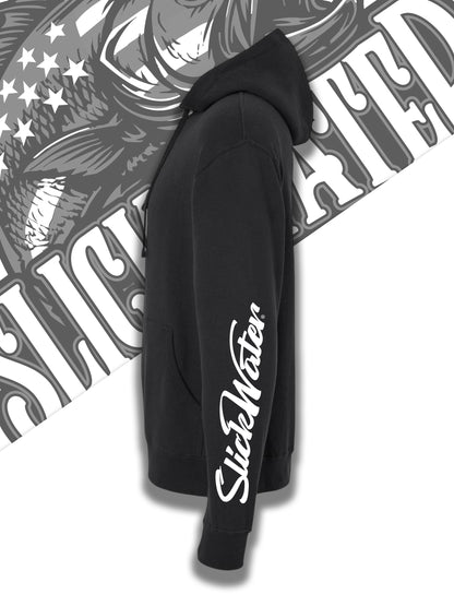 Slick Water “Patriot Bass” Hoodie - Black