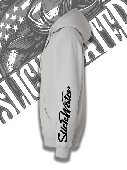 Slick Water “Patriot Bass” Hoodie - Smoke