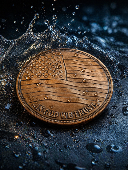 Slick Water Challenge Coin - Serialized